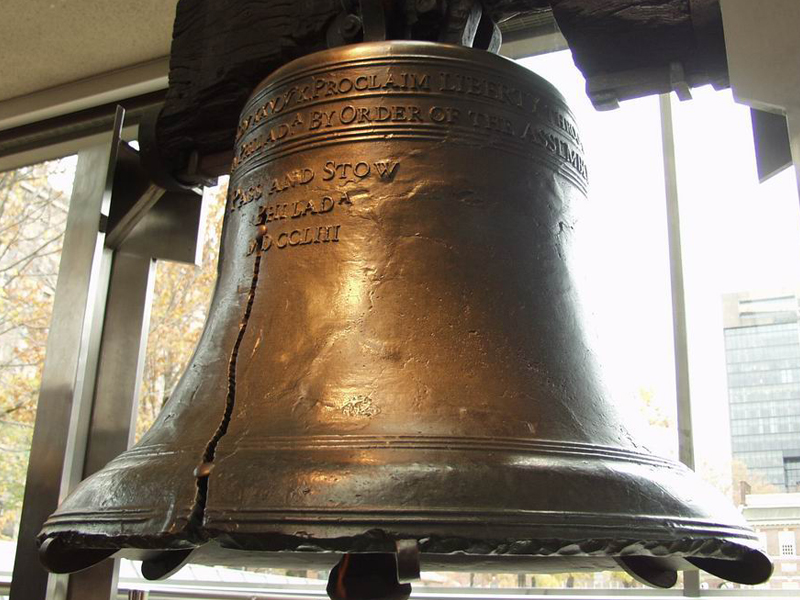 Die Liberty Bell in Philadelphia, USA