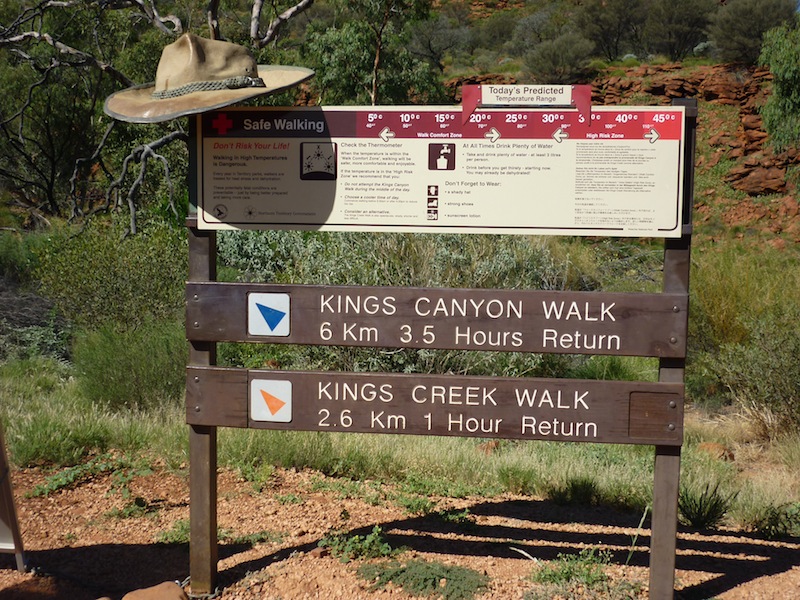 Kings Canyon & Alice Springs, Australien - April 2010