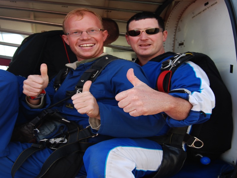 Skydiving in Taupo, Neuseeland - März 2010