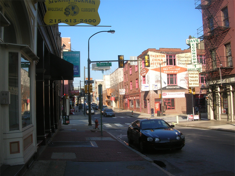 Die Arch Street in Philadelphia, USA